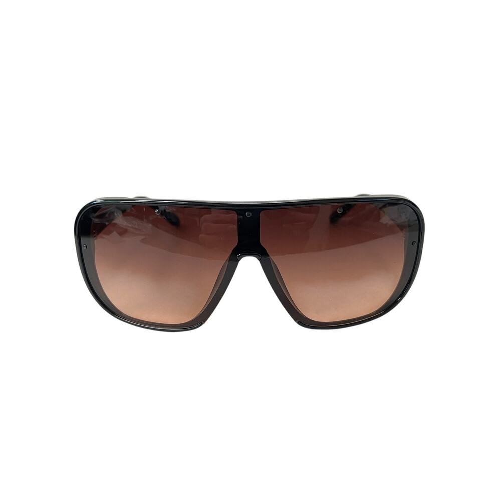 Quay Australia Center Stage Shield Sunglasses Black Chocolate Paprika